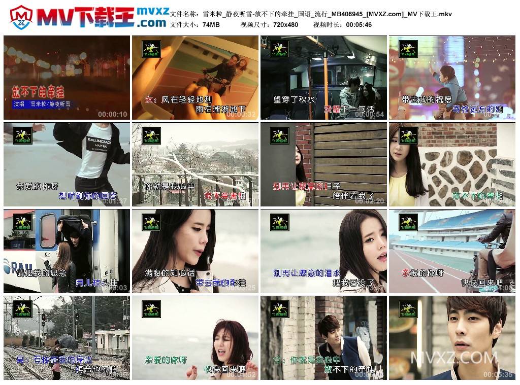 雪米粒_静夜听雪-放不下的牵挂_国语_流行_MB408945